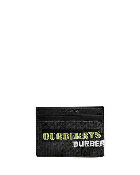 burberry faux leather card case